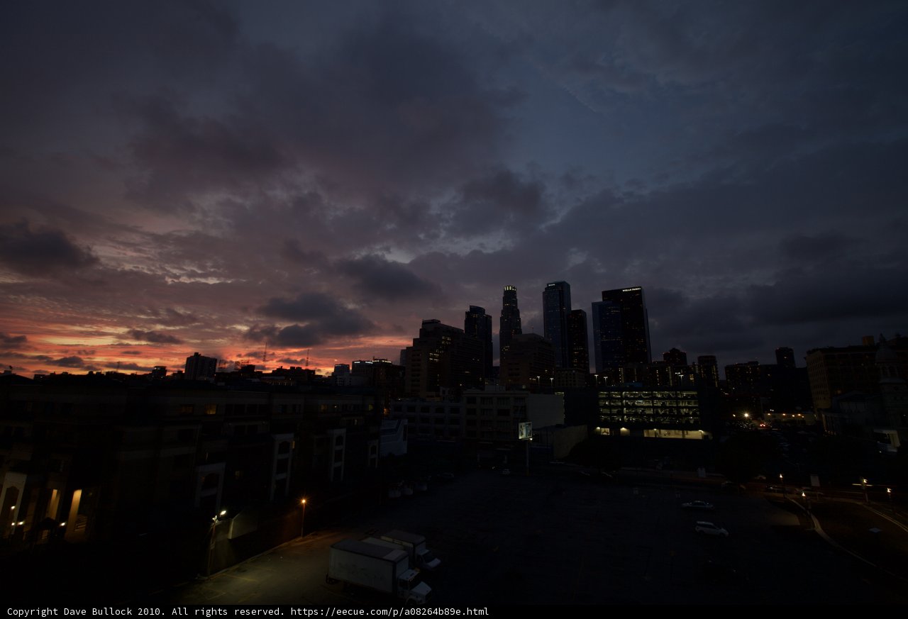 Sun Sets Over the Urban Skyline