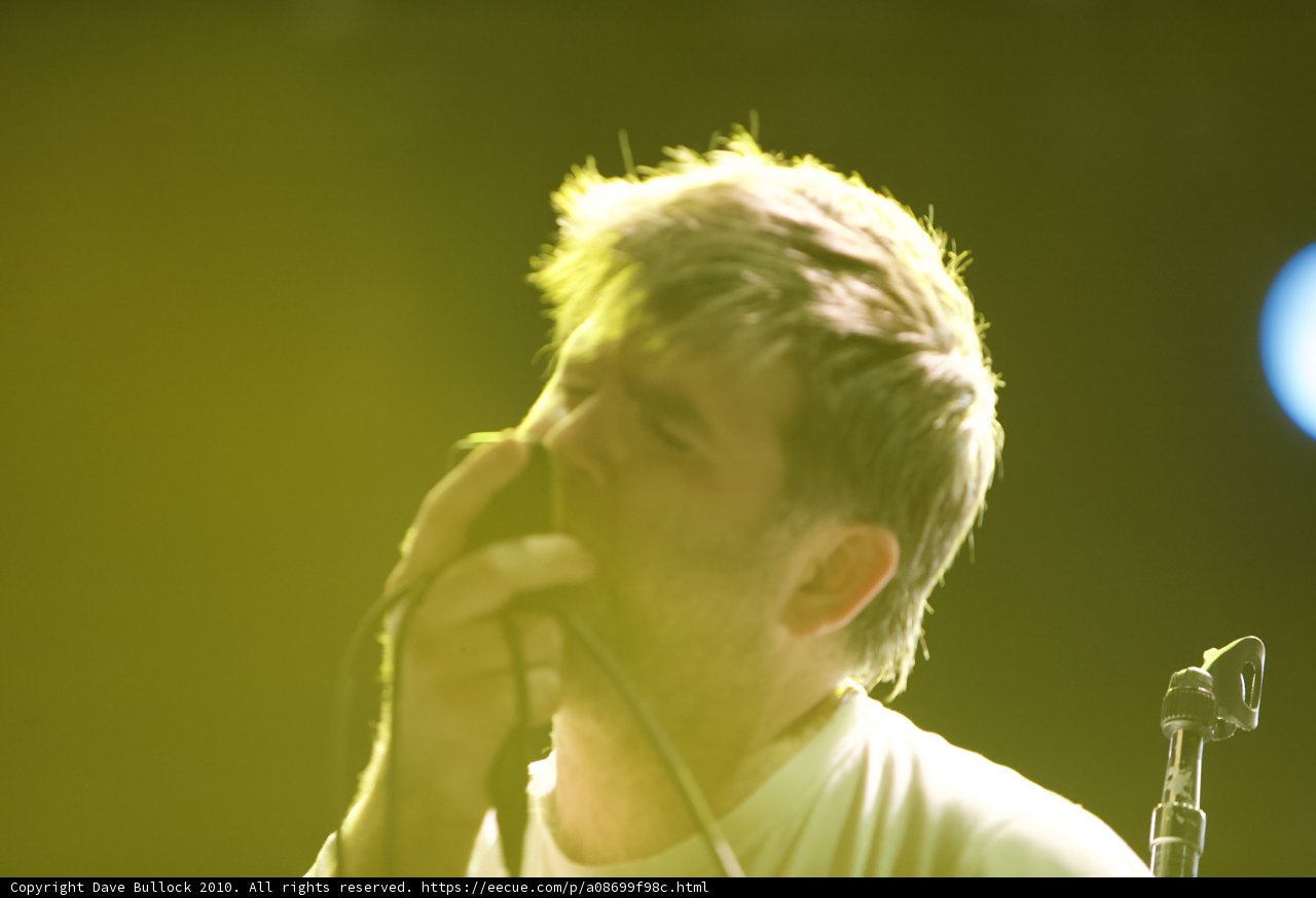 James Murphy rocks the stage with his microphone