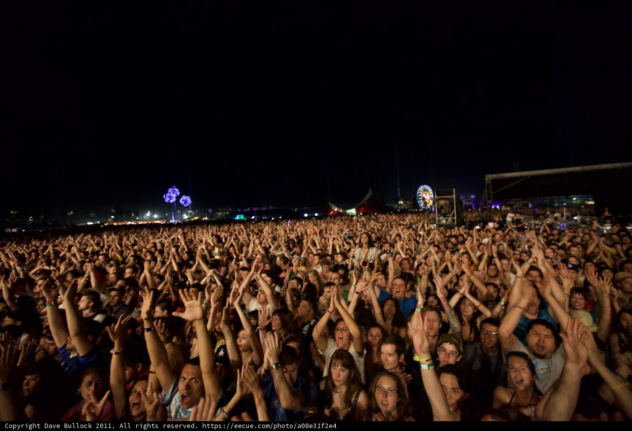 Coachella Nightlife: Thousands Gather to Rock Out Under the Stars