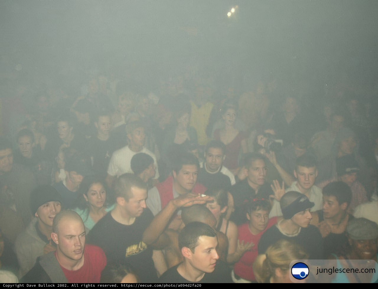 Nightclub Crowd with Smoke