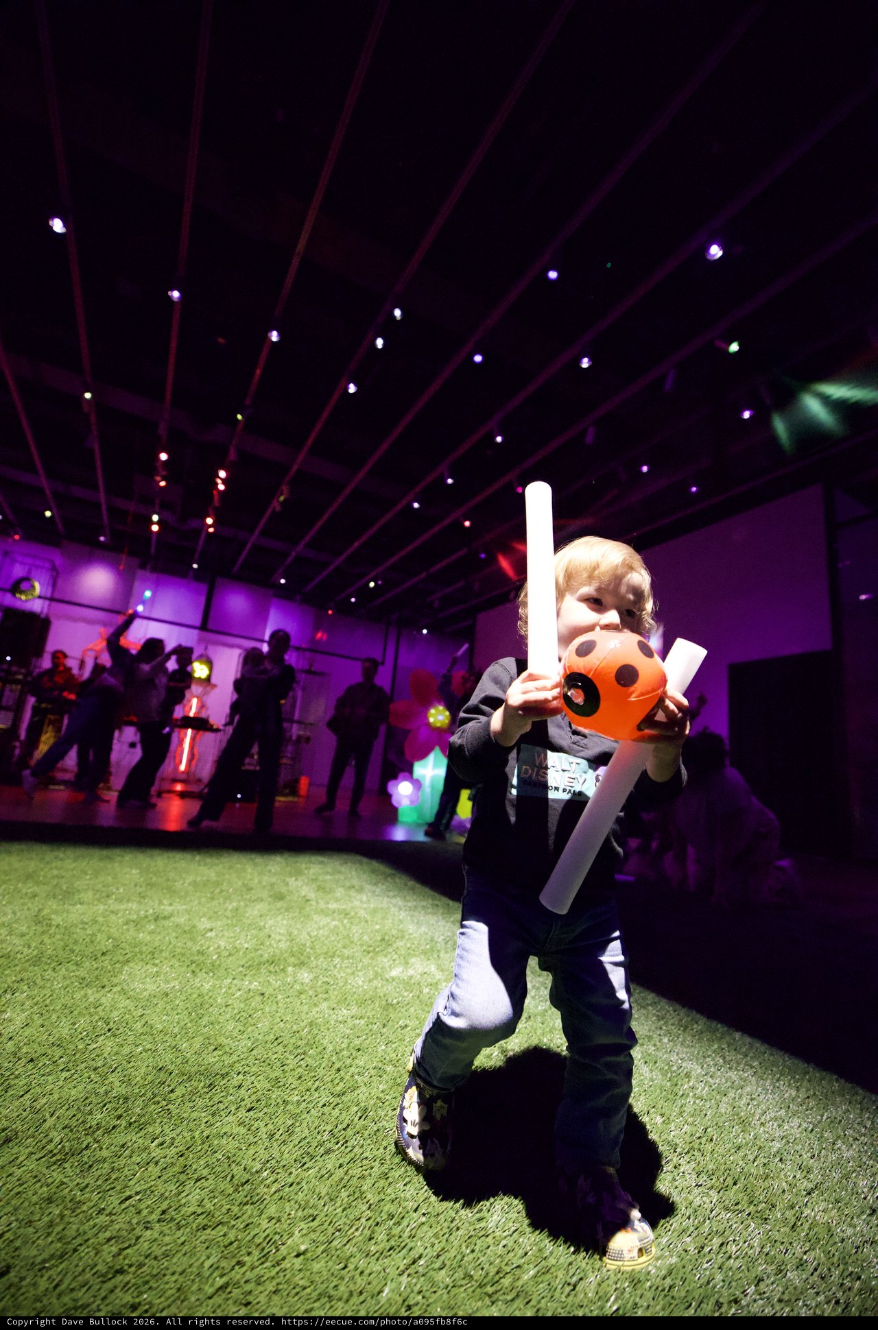 Young Child Celebrates at Baby Rave Dance Party