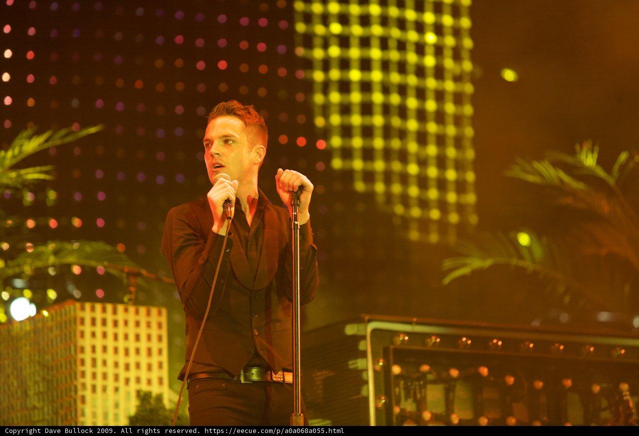 Brandon Flowers Rocks the Crowd at Coachella 2009