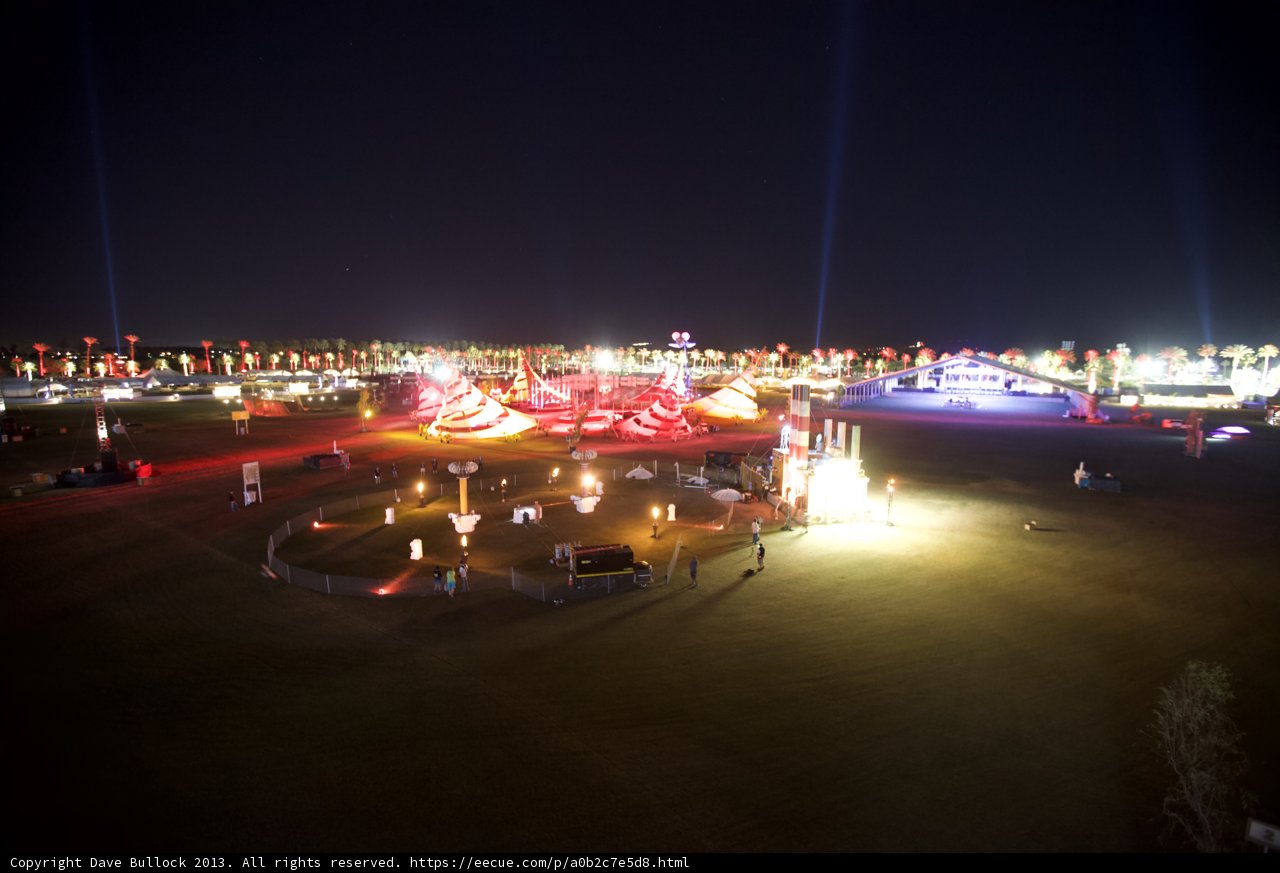 City Lights Shine on Outdoor Event