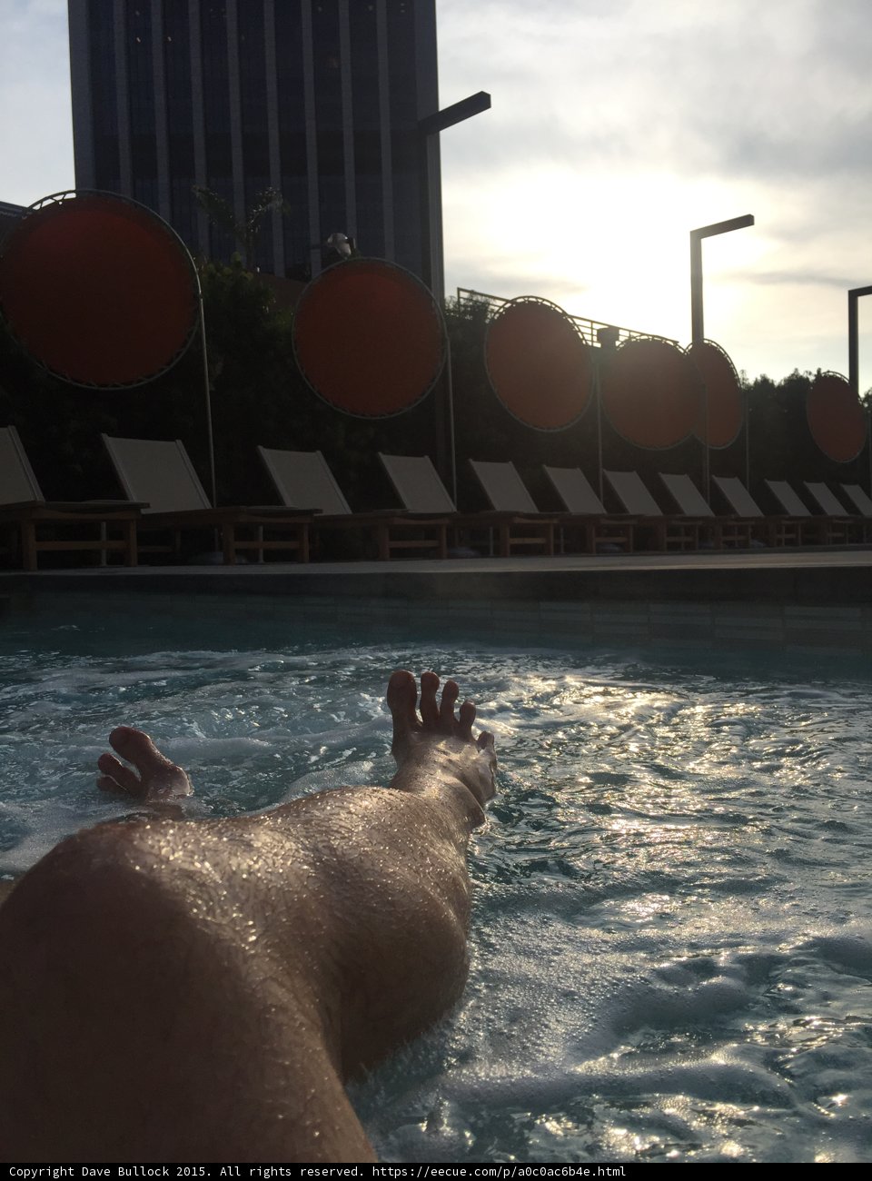 Relaxing in the Hot Tub