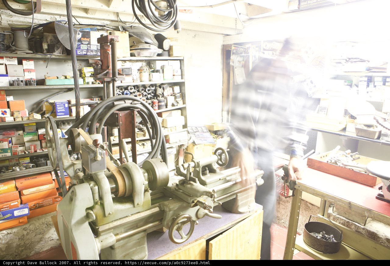 Working in a Factory Shop