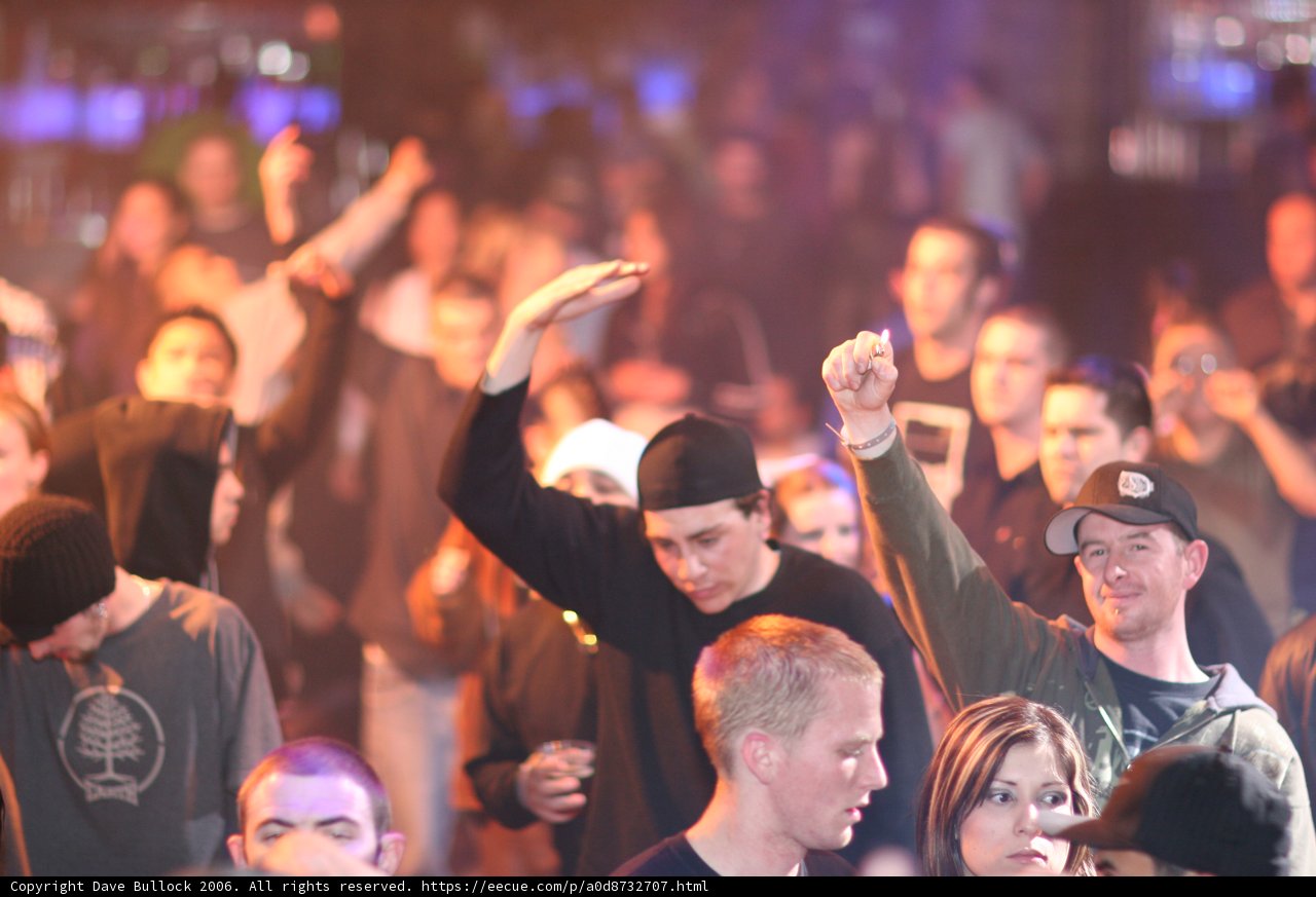 Urban Night Club Concert Crowd