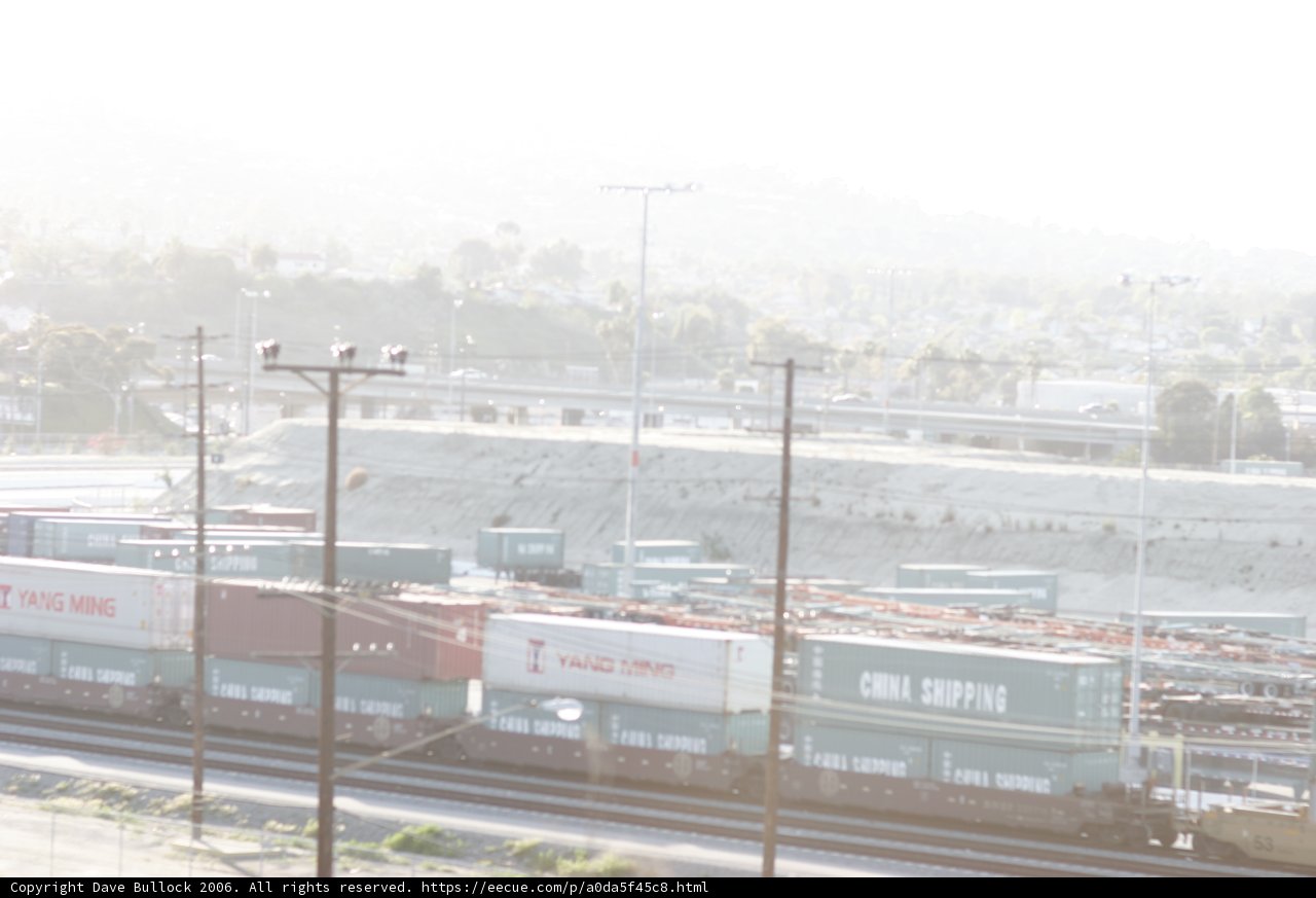 Train Station Terminal under Hazy Skies
