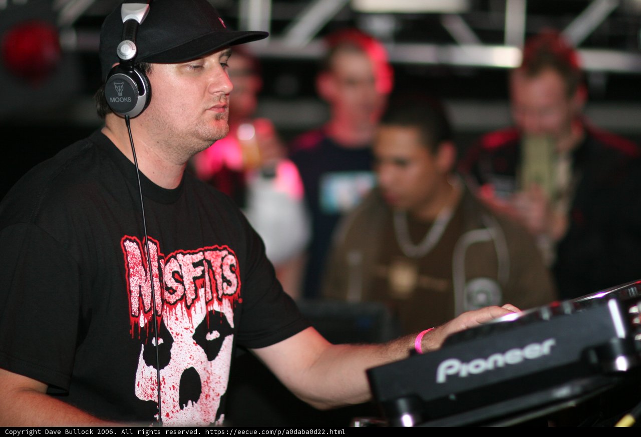 DJ Entertainer with Black Headphones