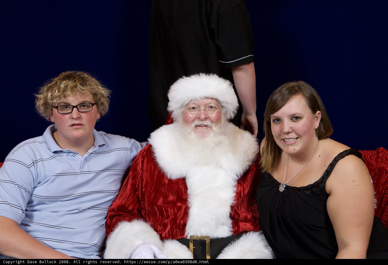 Celebrating with Santa