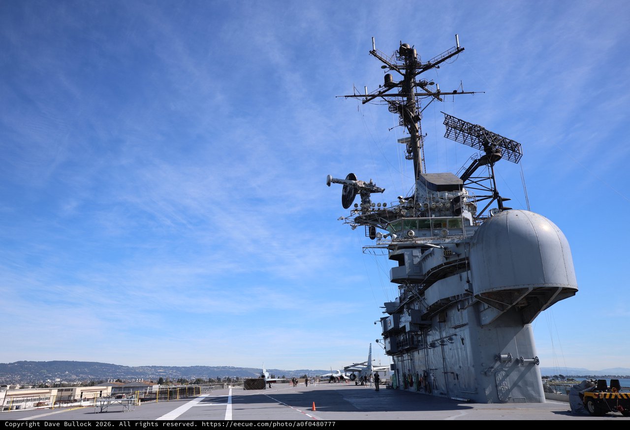 Aircraft Carrier Island Superstructure with Radar Arrays