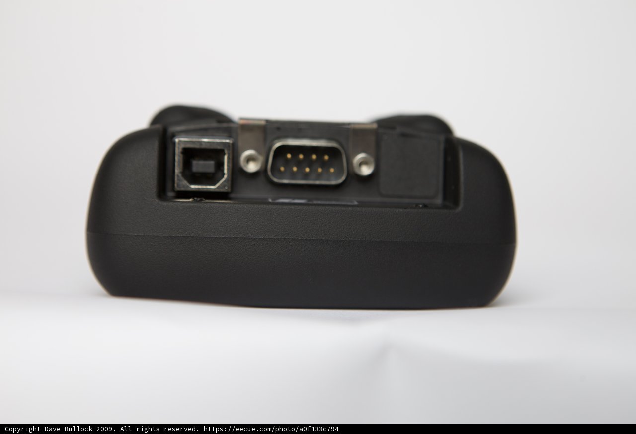 Black Device with Small Port