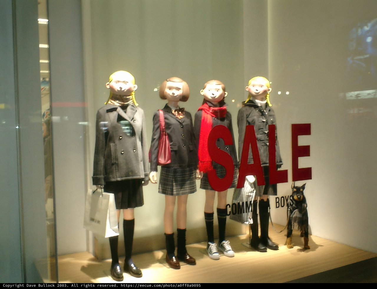 Mannequins in a Tokyo Store Window