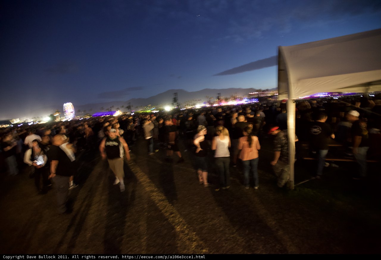 Nighttime Crowd at the Big Four Festival