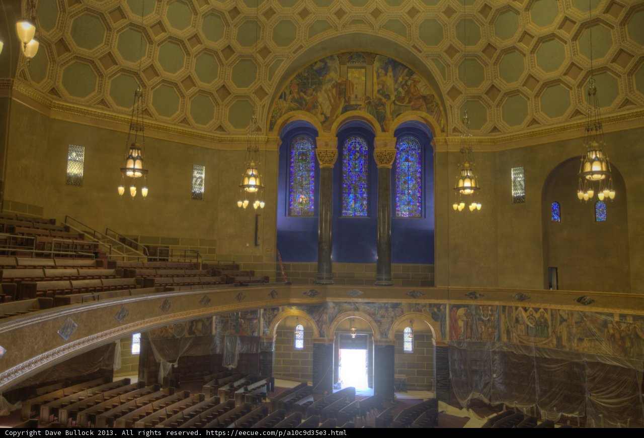 Awe-Inspiring Interior of a Stained Glass Church