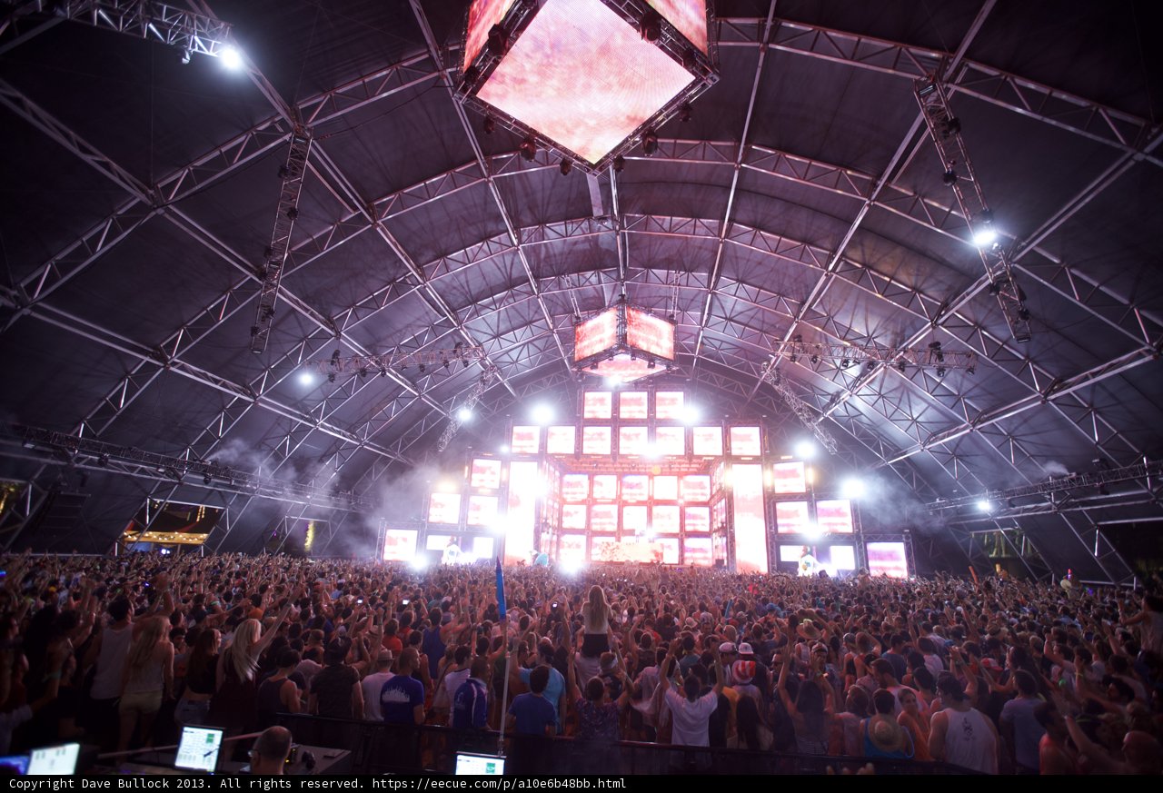 Lights and Crowds at Coachella