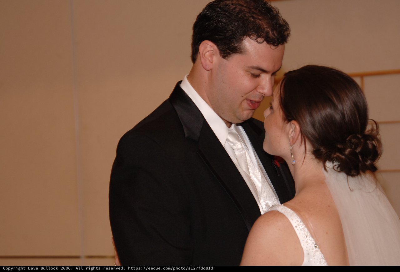Intimate Wedding Moment Between Bride and Groom