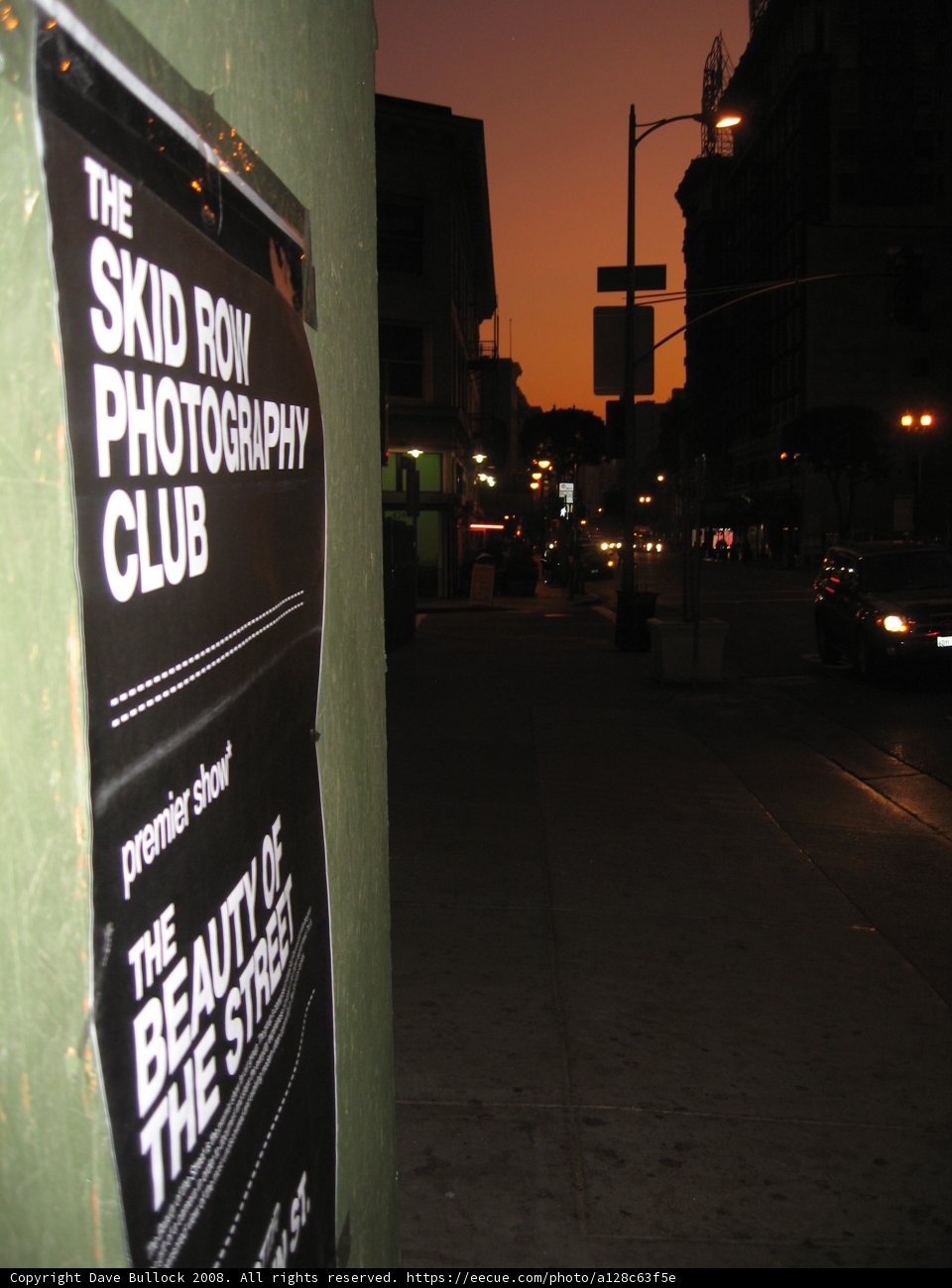 Advertisement in a Busy City