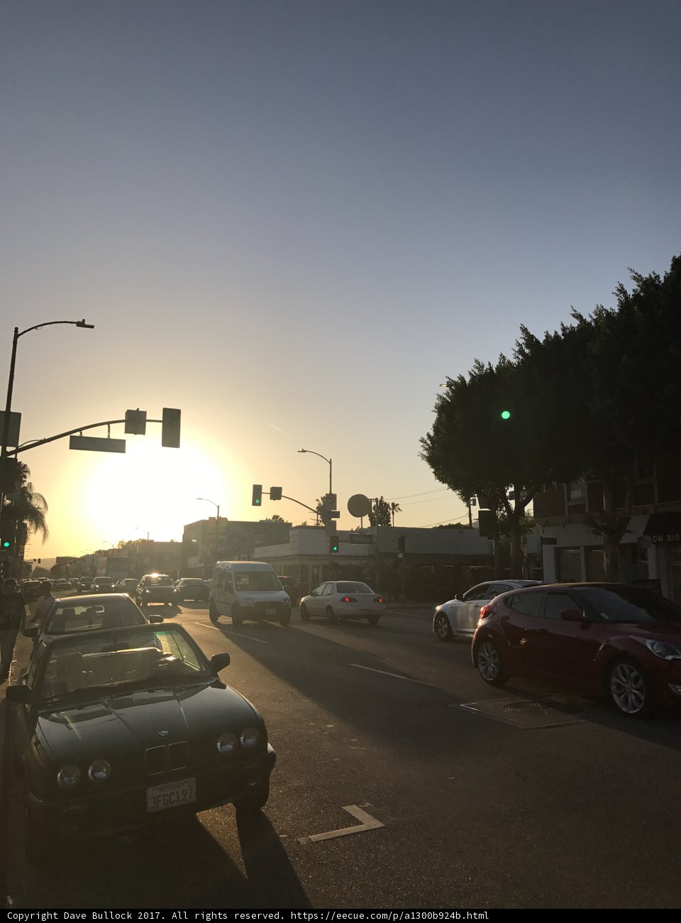 Rush Hour Sunset on LA Streets