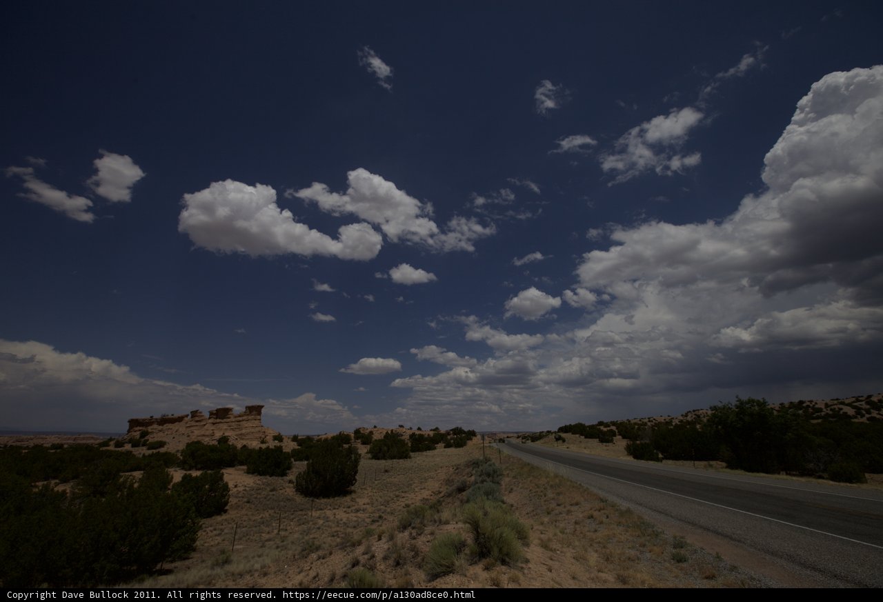 Open Road and Cloudy Skies