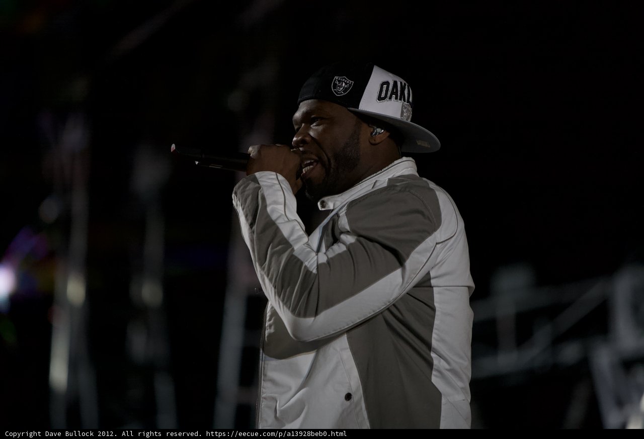 50 Cent Rocks the Mic at Coachella 2012