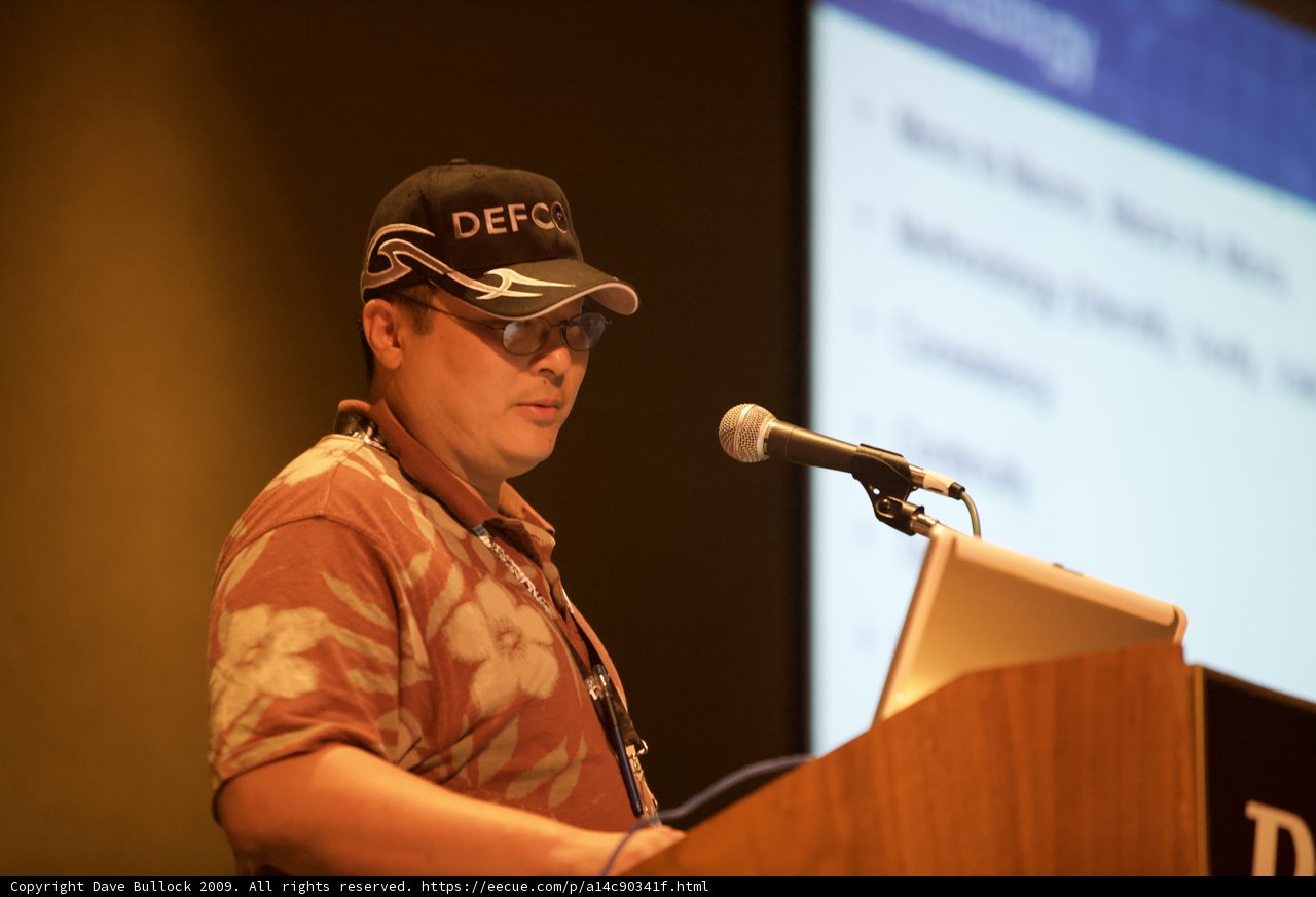 Yoshitomo Tani's Speech at DefCon 17