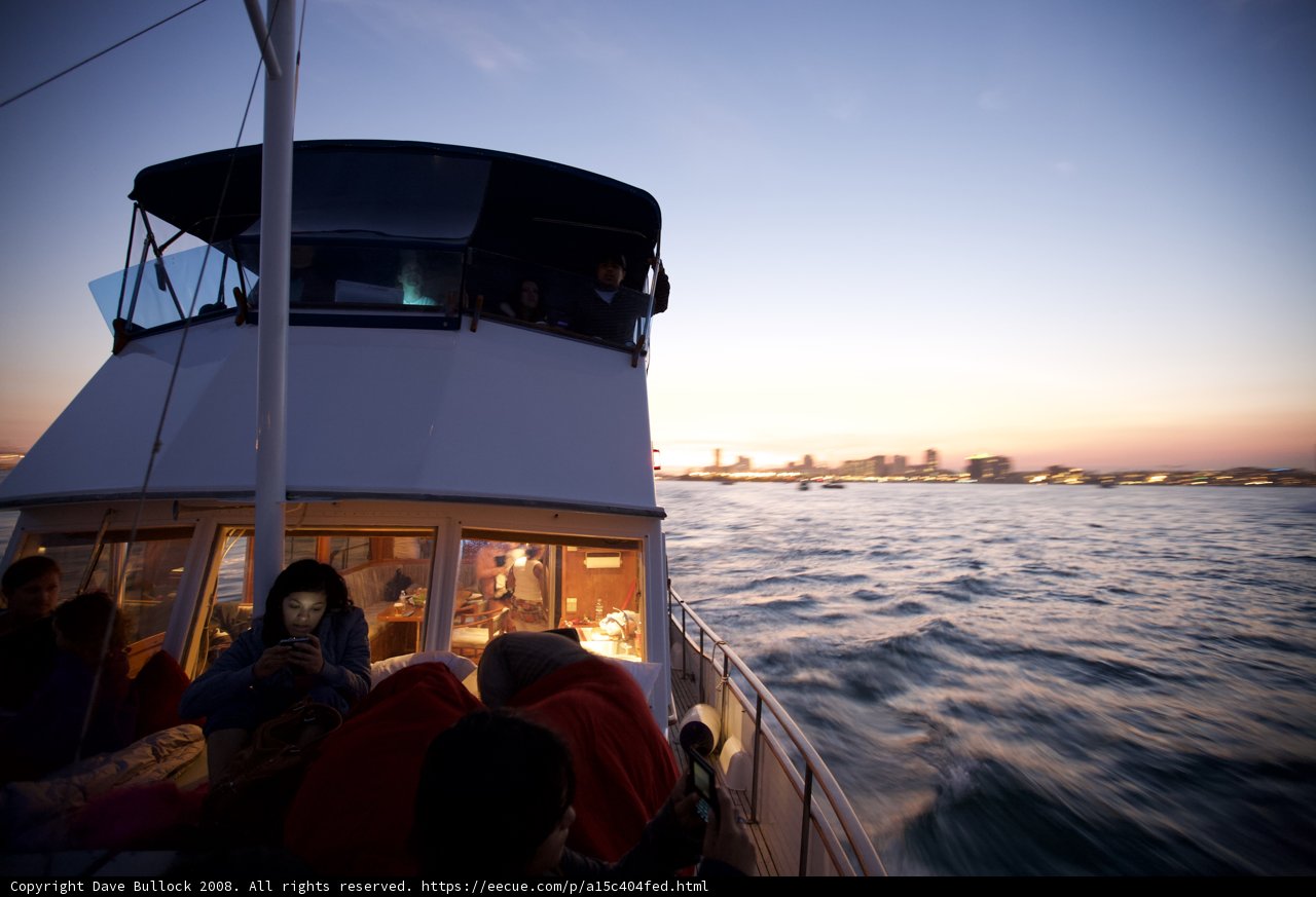 Enjoying a Sunset Cruise with the City Skyline