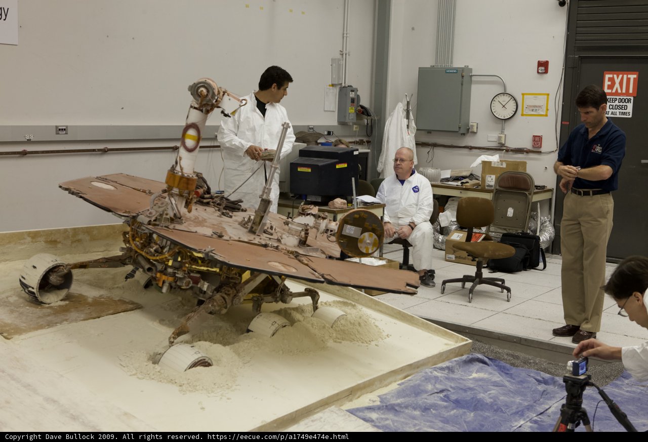 Two Men at the Mars Rover Workshop