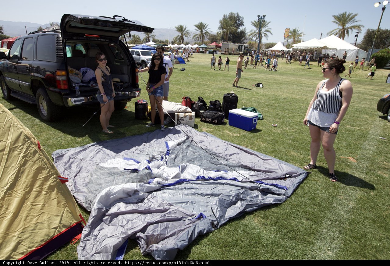 Camping at Coachella