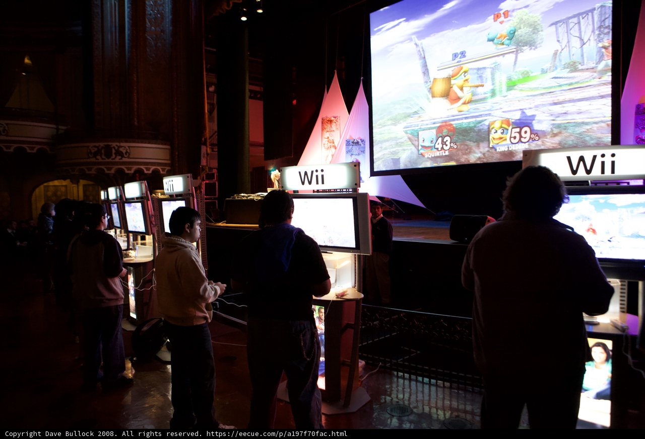 Wii Party in a Tech-Infused Room