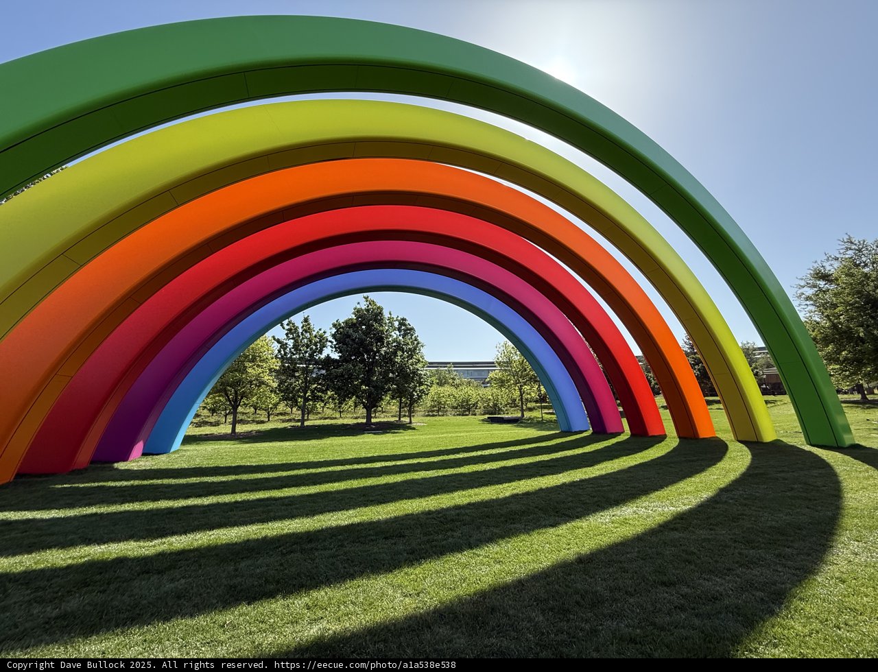 **Arches of Color at Apple Park**