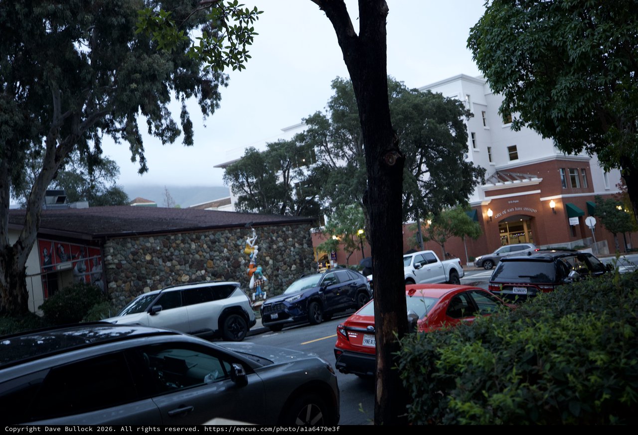 Evening Street Scene in Historic Downtown District
