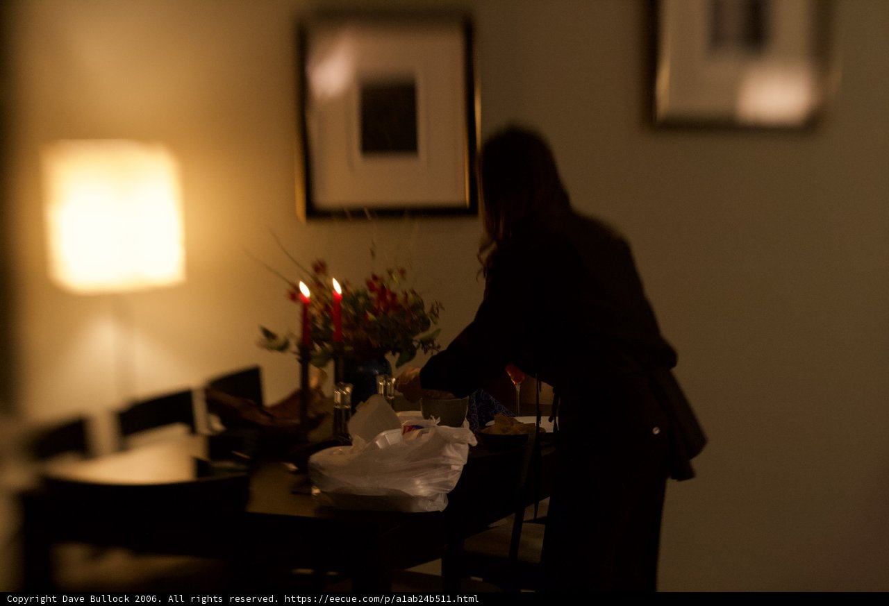 Blurry Moment in a Dining Room