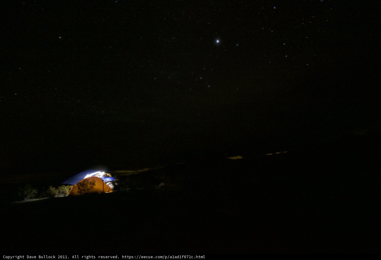 Glamping under the stars