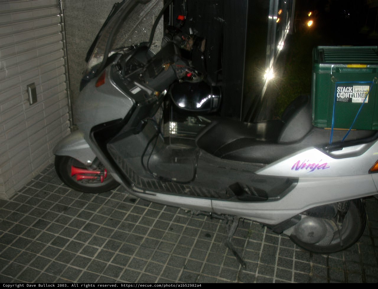 Parked Scooter in Osaka Garage