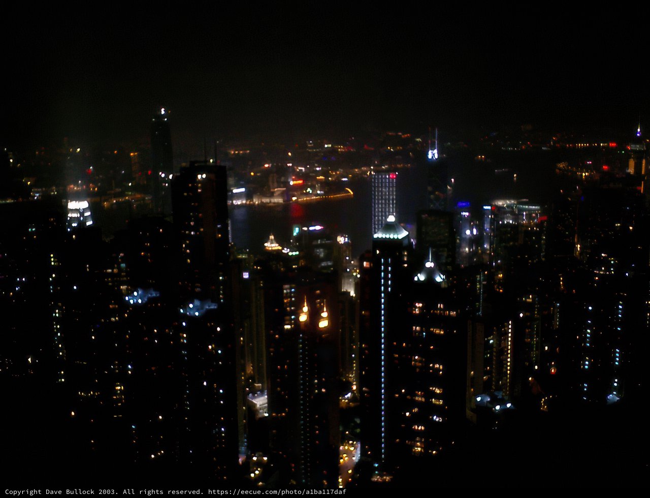 City Lights of Hong Kong