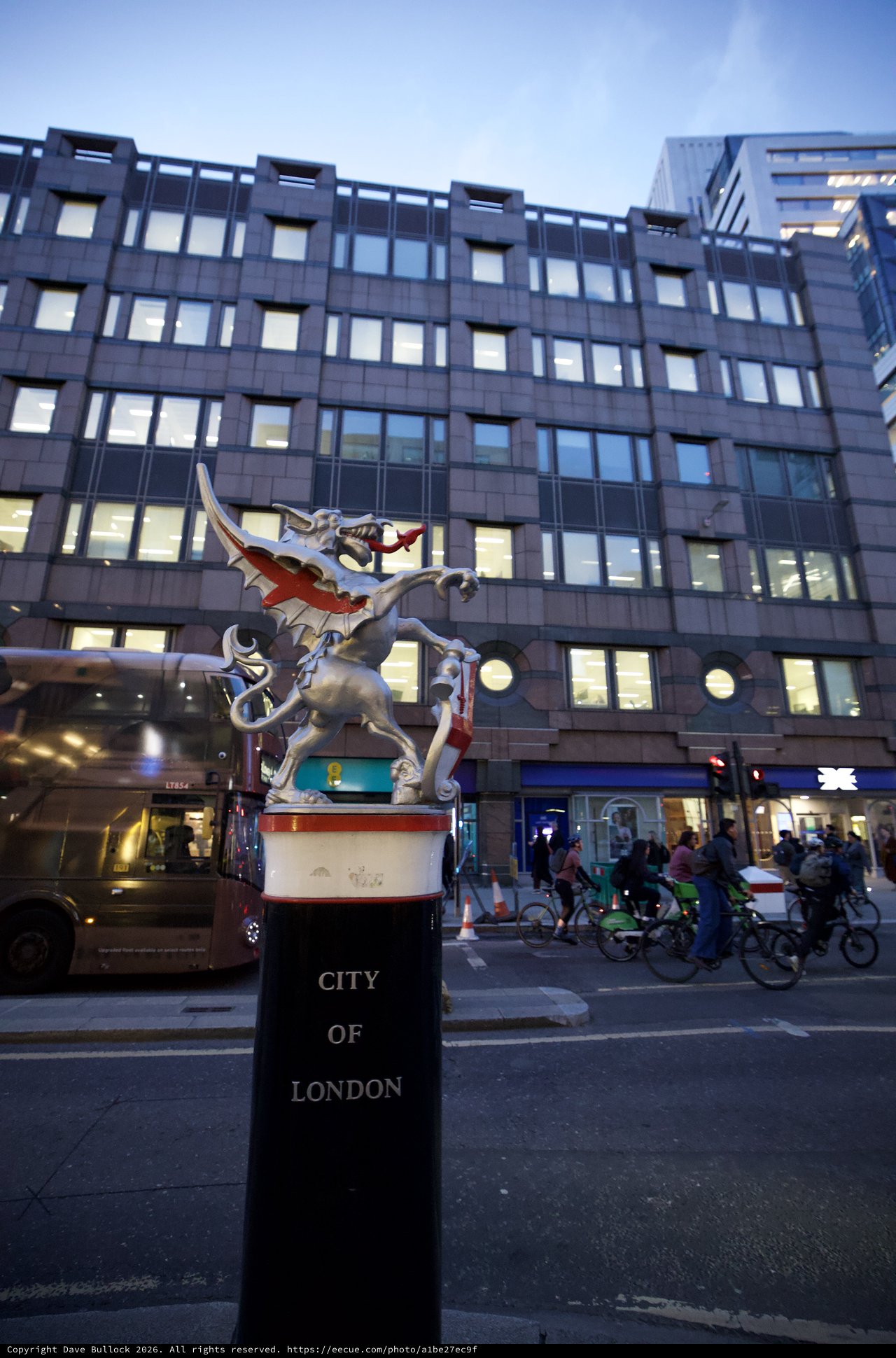 Dragon Sculpture Marks City of London Boundary