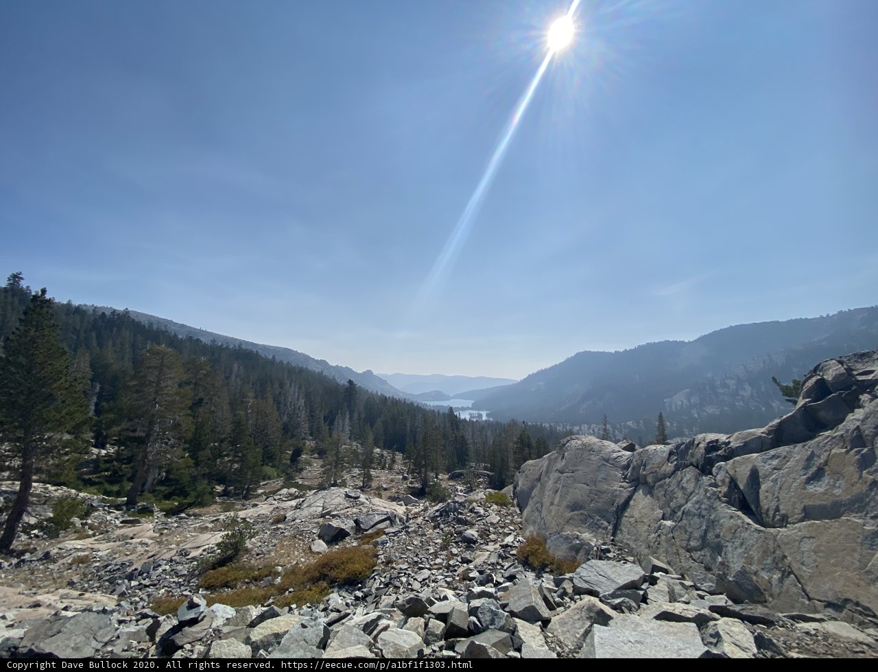 Sun-kissed Mountain in Desolation Wilderness