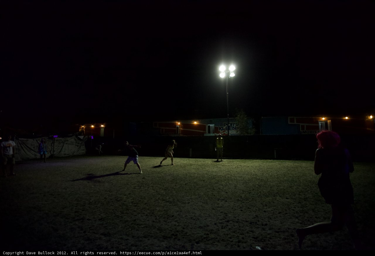 Nighttime Soccer Game Under the Stars