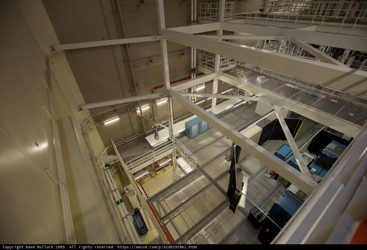 Industrial Warehouse Interior with Metal Staircase