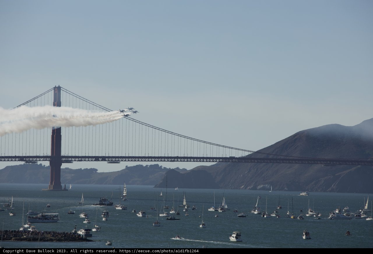 Fleet Week's Aerial Ballet above San Francisco Bay
