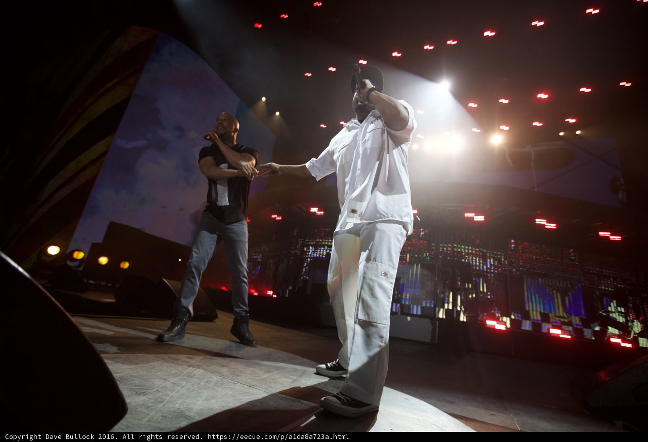 Two men in the spotlight
