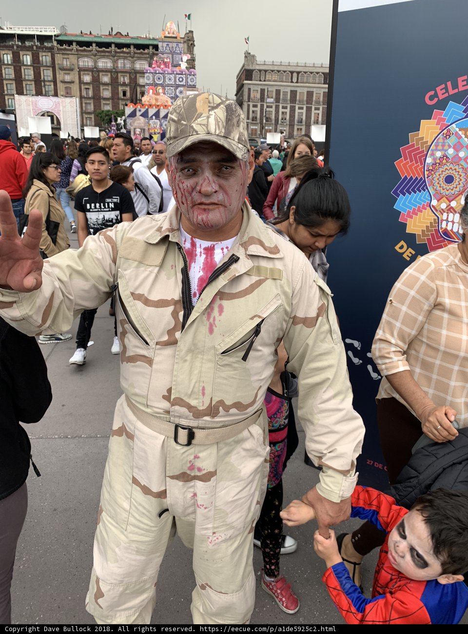 Proud Soldier Amongst the Crowd