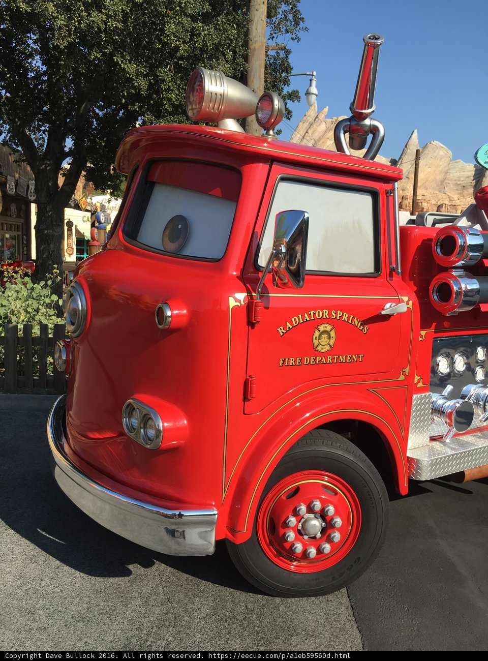 Happy Fire Truck at Disney California Adventure