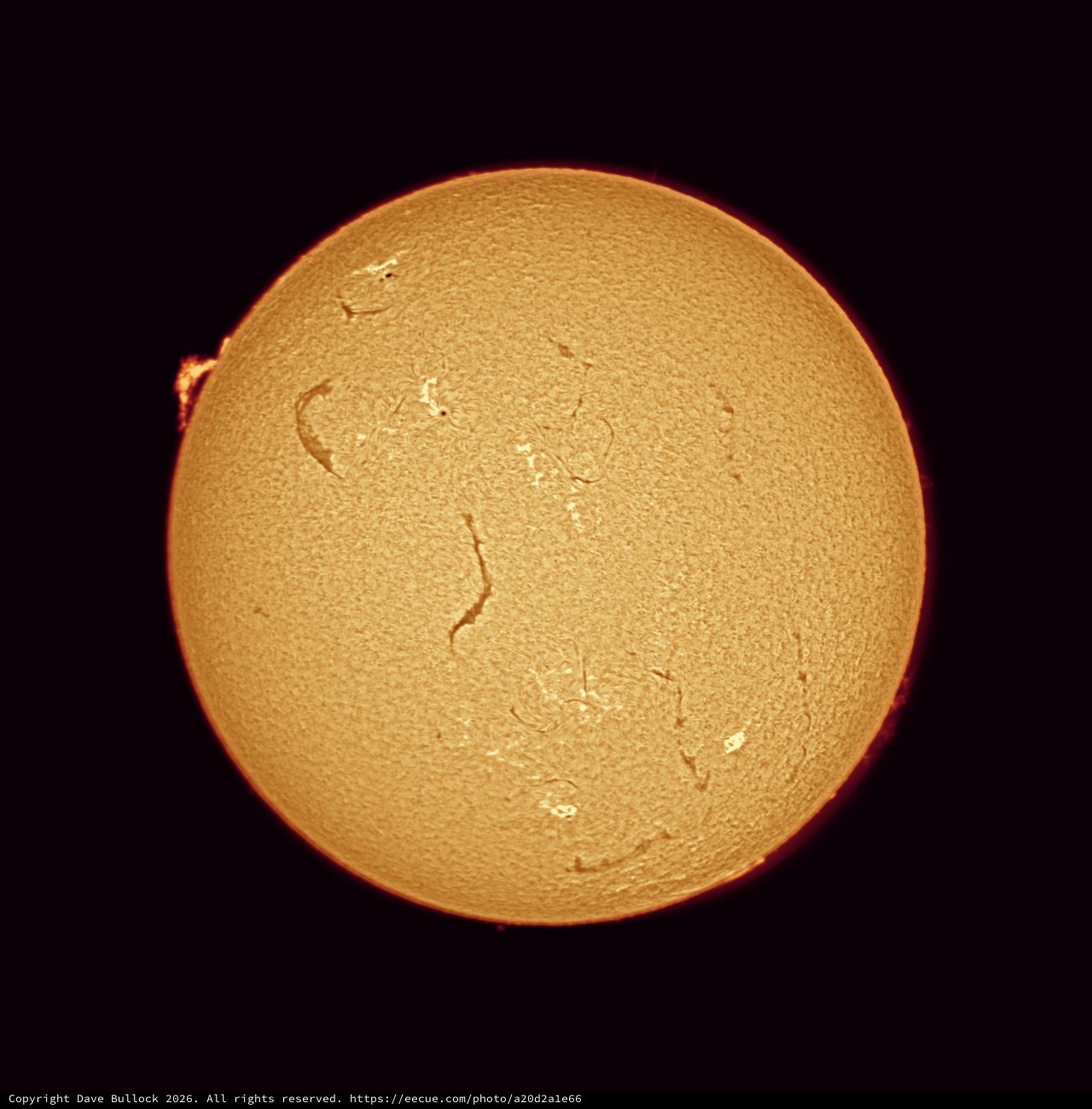 Solar Chromosphere in Hydrogen-Alpha Light