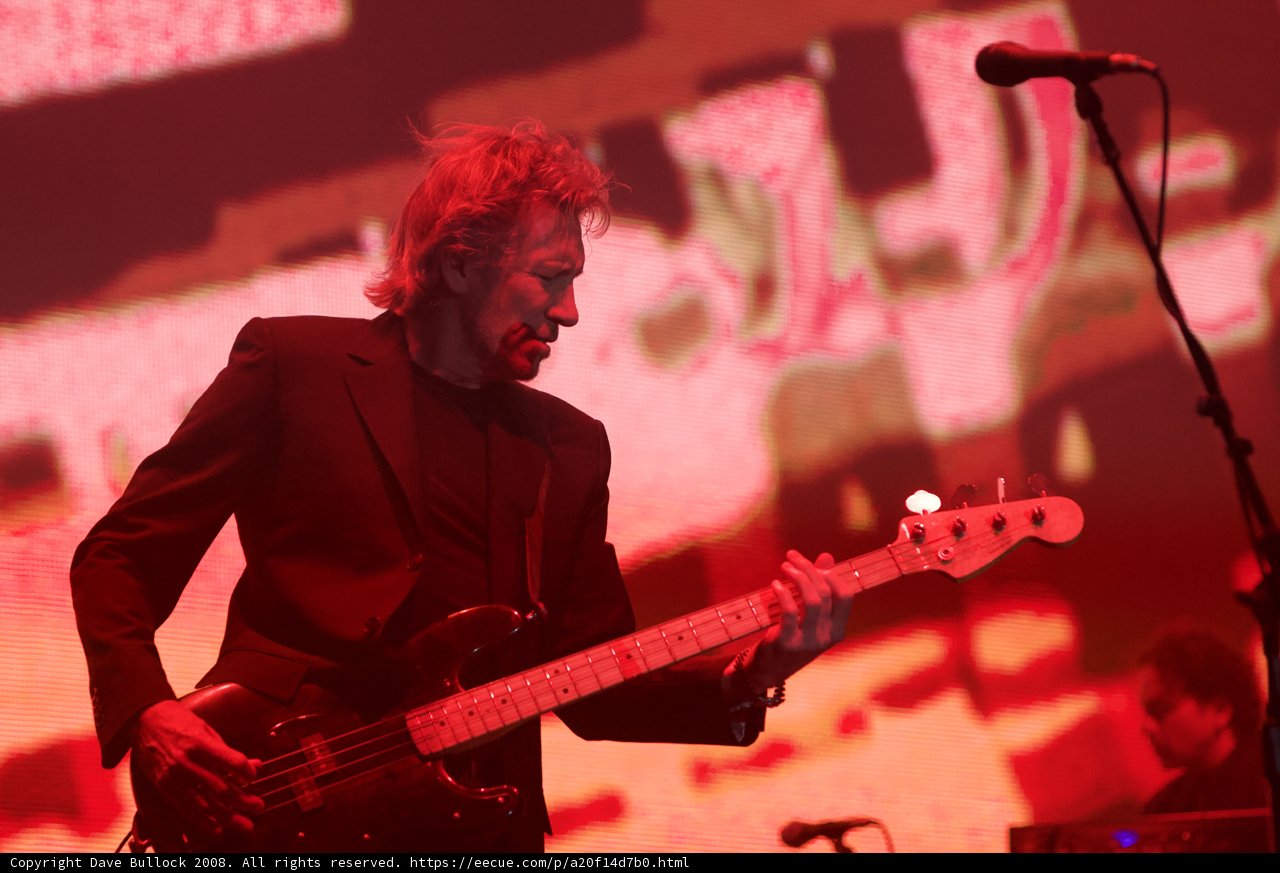 Roger Waters Rocks Coachella Stage with Bass Guitar