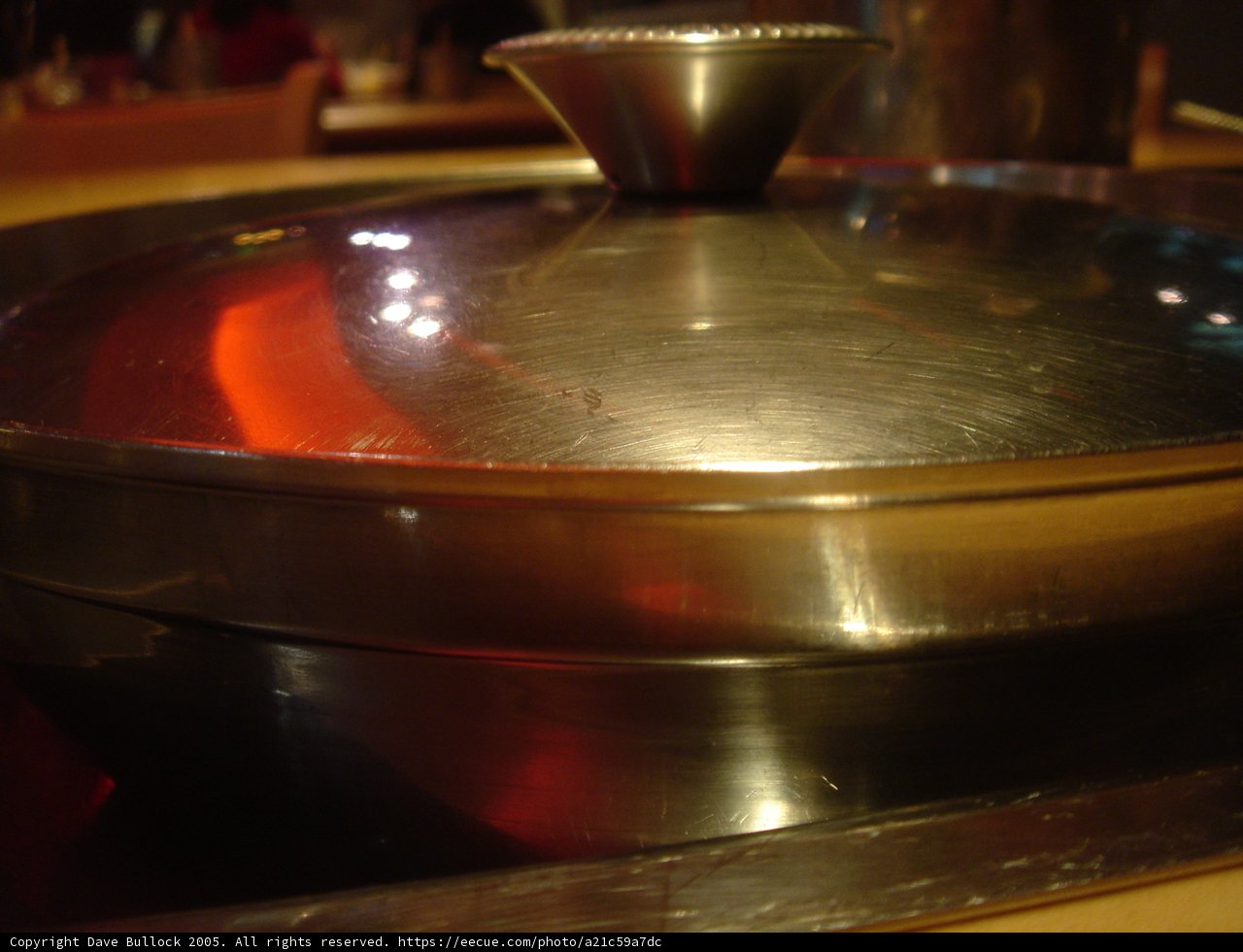 Nighttime Stew in a Metal Pan