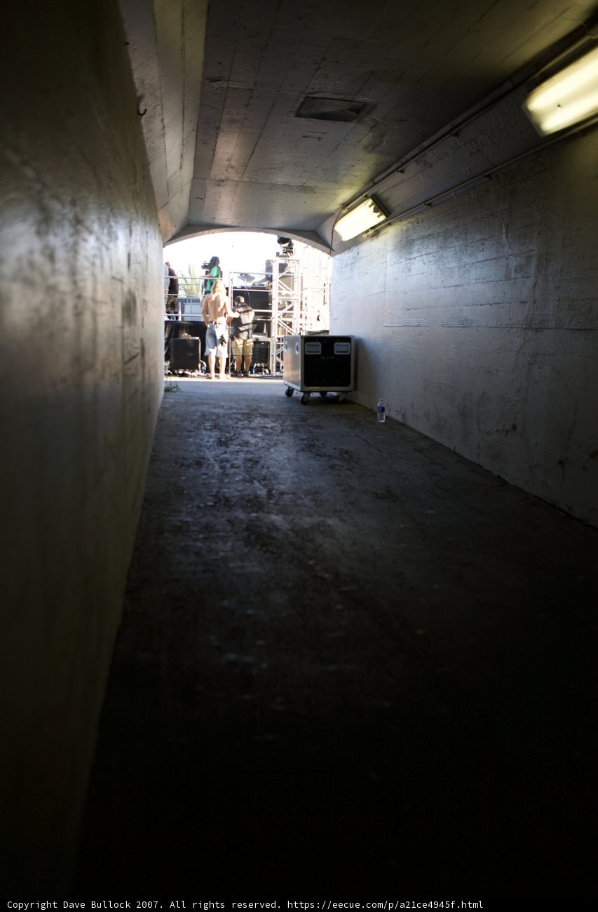 Skateboarding through the Tunnel