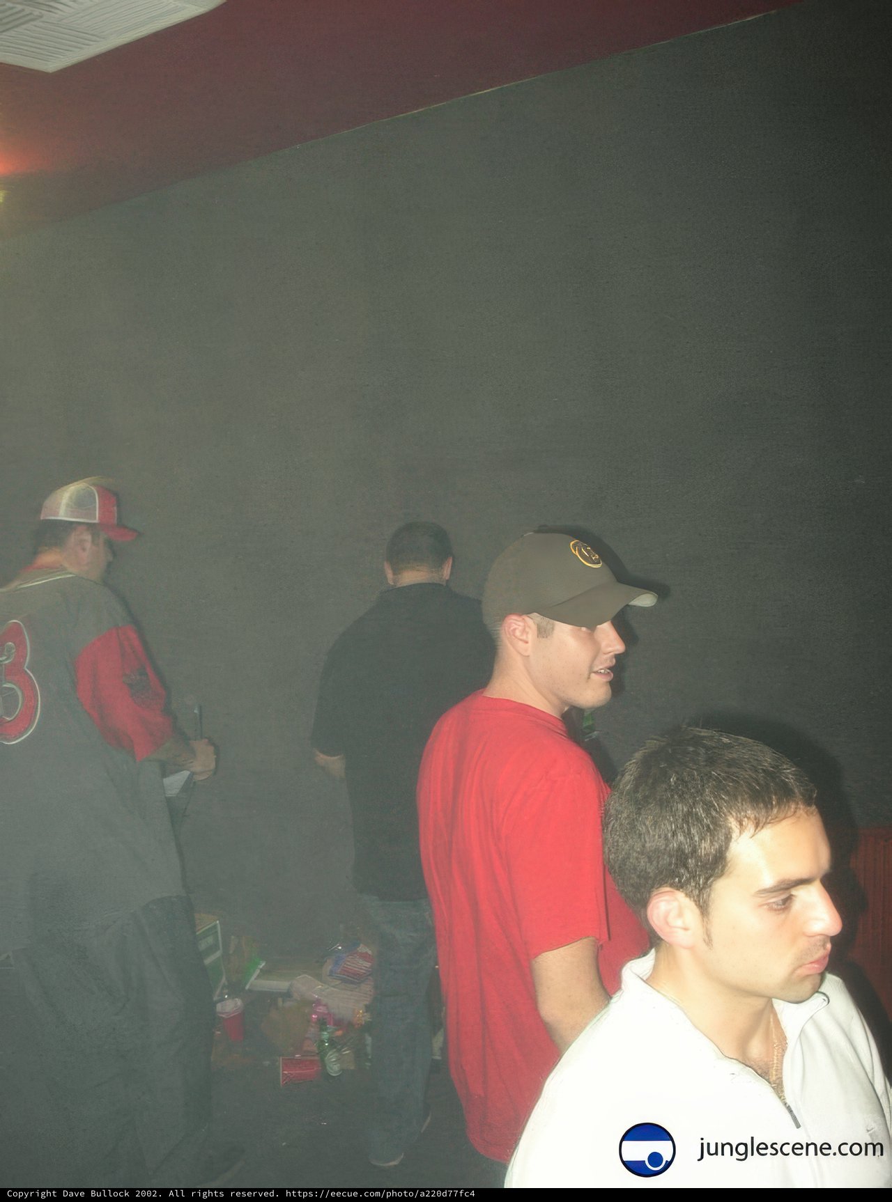 Smoke-filled Nightclub with Four Friends