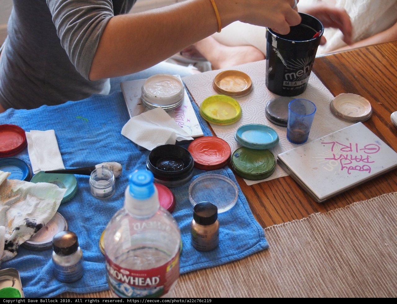 Painting on a Table