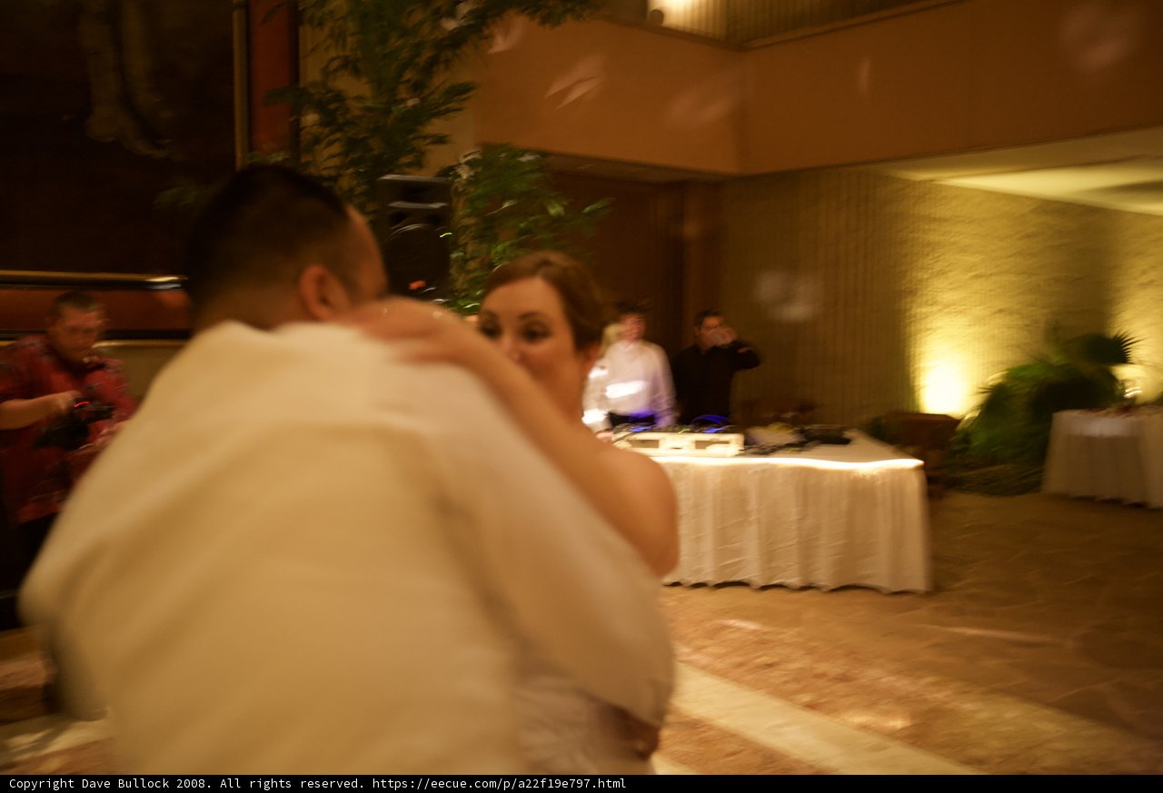 A heartfelt embrace on the big day